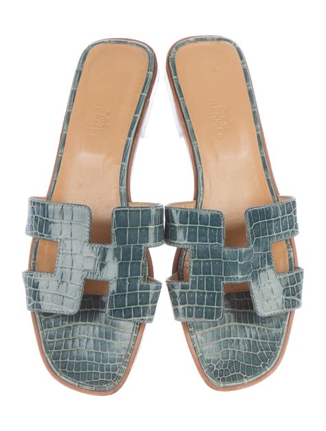 hermes oran croco|hermes oran sandals.